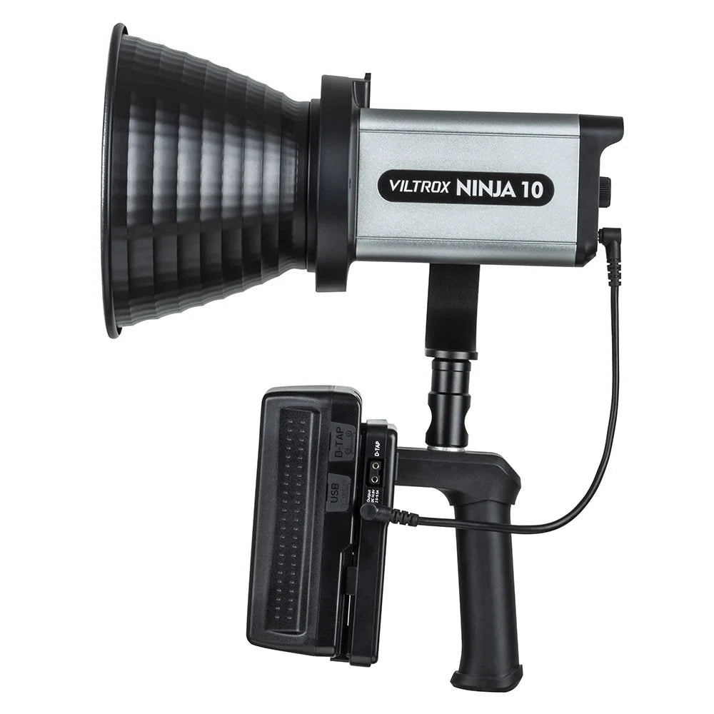 VILTROX Ninja 10B 120W LED Video Light with Reflector 2800 - 6800K Photography Studio Streaming Fill Light - US Plug - 2