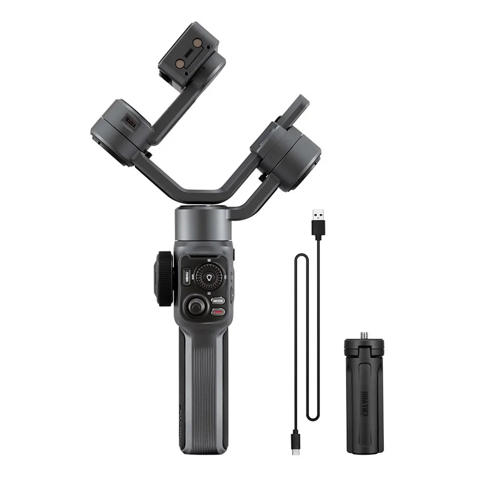 ZHIYUN SMOOTH 5 3-Axis Anti-shake Mobile Phone Handheld Gimbal Holder Live Streaming Stabilizer Photography Bracket with Tripod - Standard Version - 1