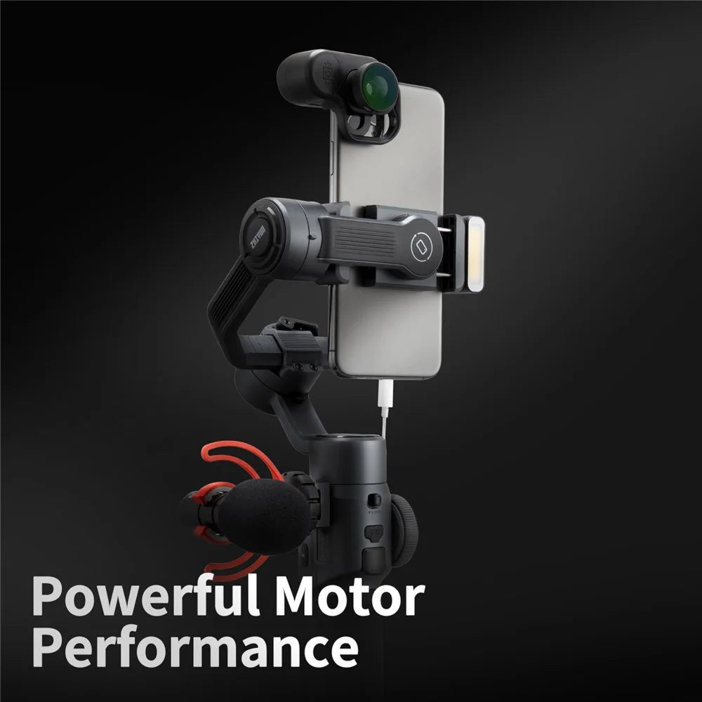 ZHIYUN SMOOTH 5 3-Axis Anti-shake Mobile Phone Handheld Gimbal Holder Live Streaming Stabilizer Photography Bracket with Tripod - Standard Version - 2