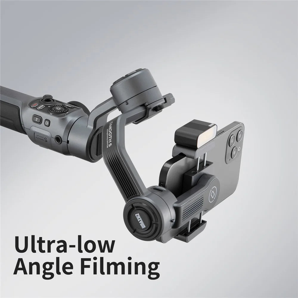 ZHIYUN SMOOTH 5 3-Axis Anti-shake Mobile Phone Handheld Gimbal Holder Live Streaming Stabilizer Photography Bracket with Tripod - Standard Version - 4