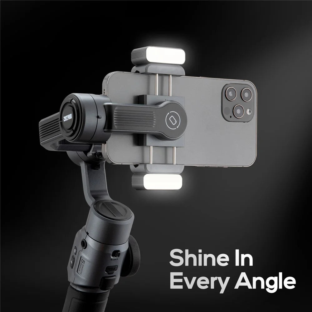 ZHIYUN SMOOTH 5 3-Axis Anti-shake Mobile Phone Handheld Gimbal Holder Live Streaming Stabilizer Photography Bracket with Tripod - Standard Version - 6