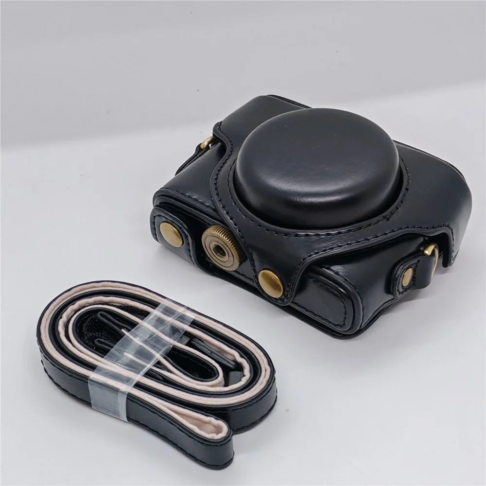 For Sony RX100 / RX100M2 / RX100M3 / RX100M4 / RX100M5 / RX100M6 Camera Case Detachable Soft Interior Lining Protective Cover - Black - 2