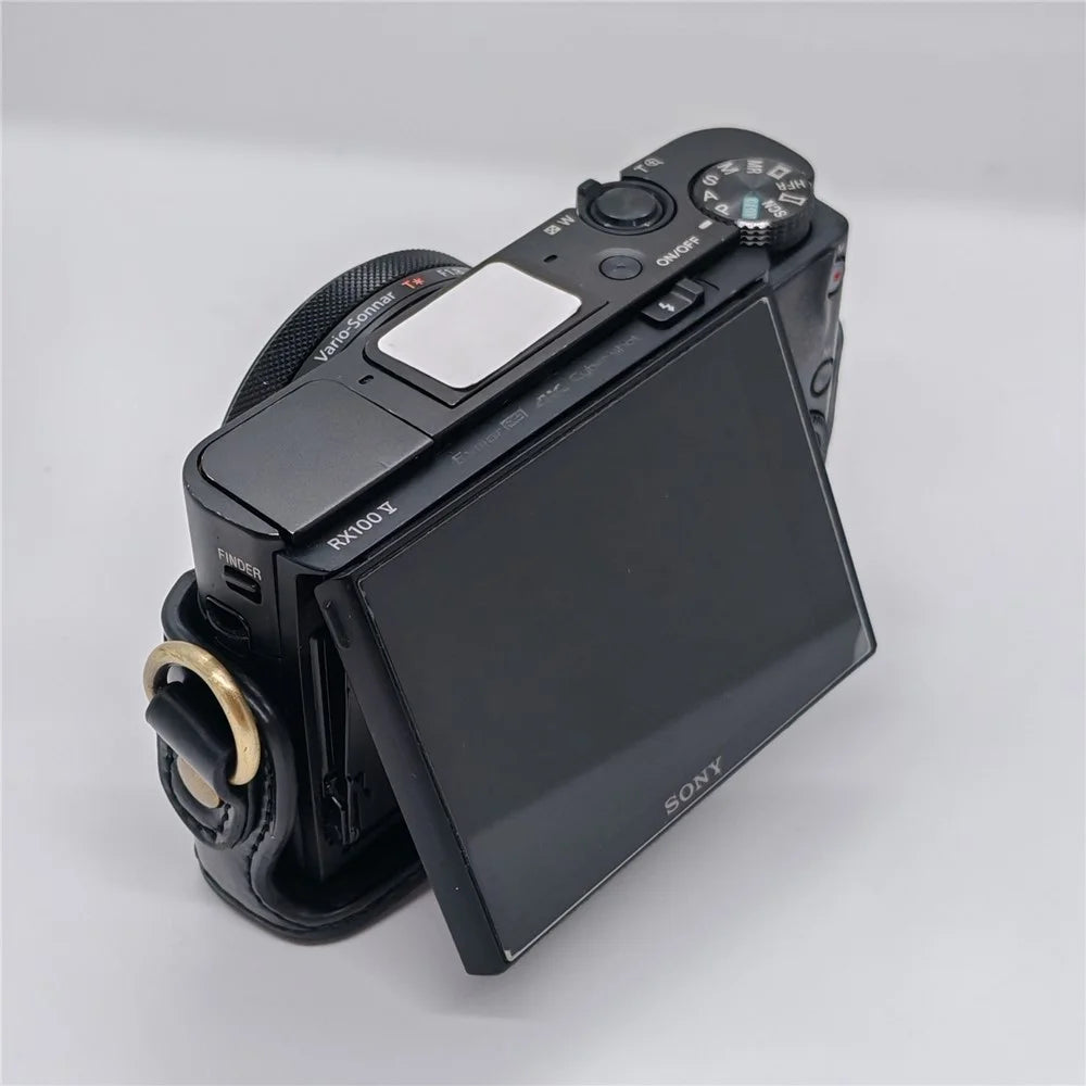 For Sony RX100 / RX100M2 / RX100M3 / RX100M4 / RX100M5 / RX100M6 Camera Case Detachable Soft Interior Lining Protective Cover - Black - 4