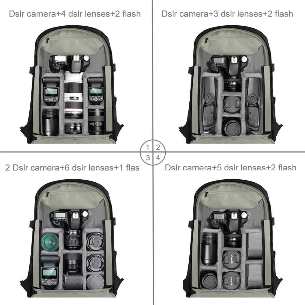 PULUZ PU5015B Camera Backpack for DJI Ronin-SC / Ronin-S Handheld Gimbal Waterproof Oxford Cloth Shoulder Bag - 3