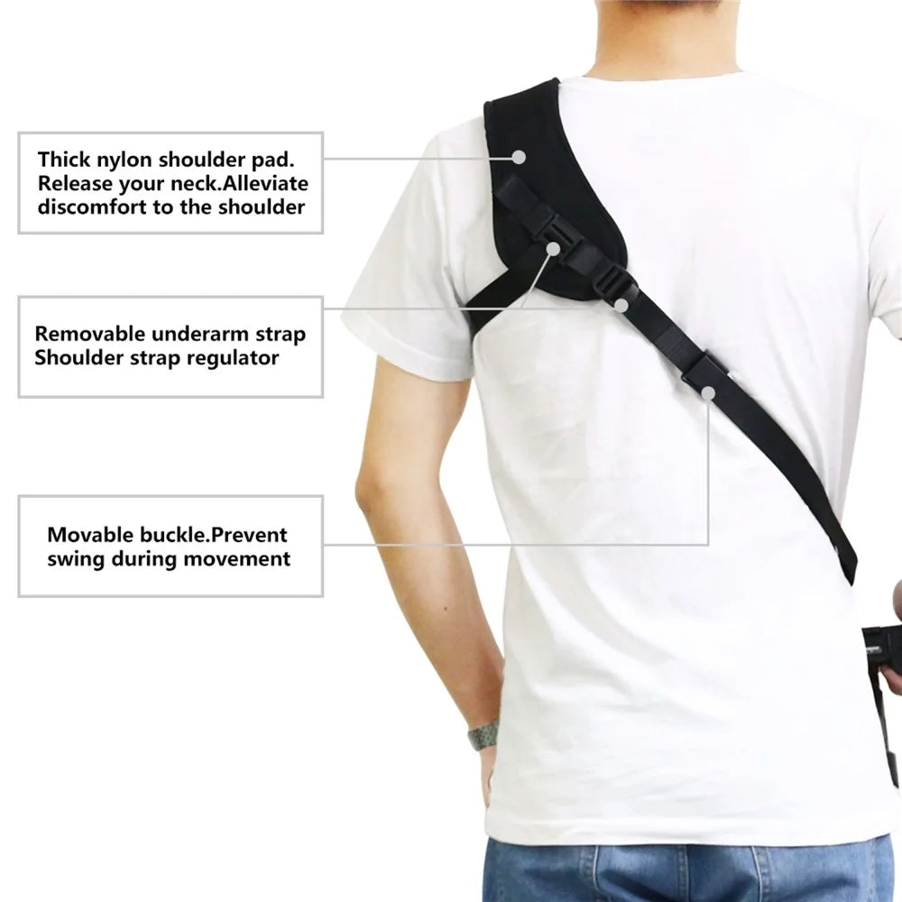 PULUZ PU6011 Quick Release Anti Slip Soft Pad Nylon Shoulder Strap with Metal Hook for SLR / DSLR Cameras - 6