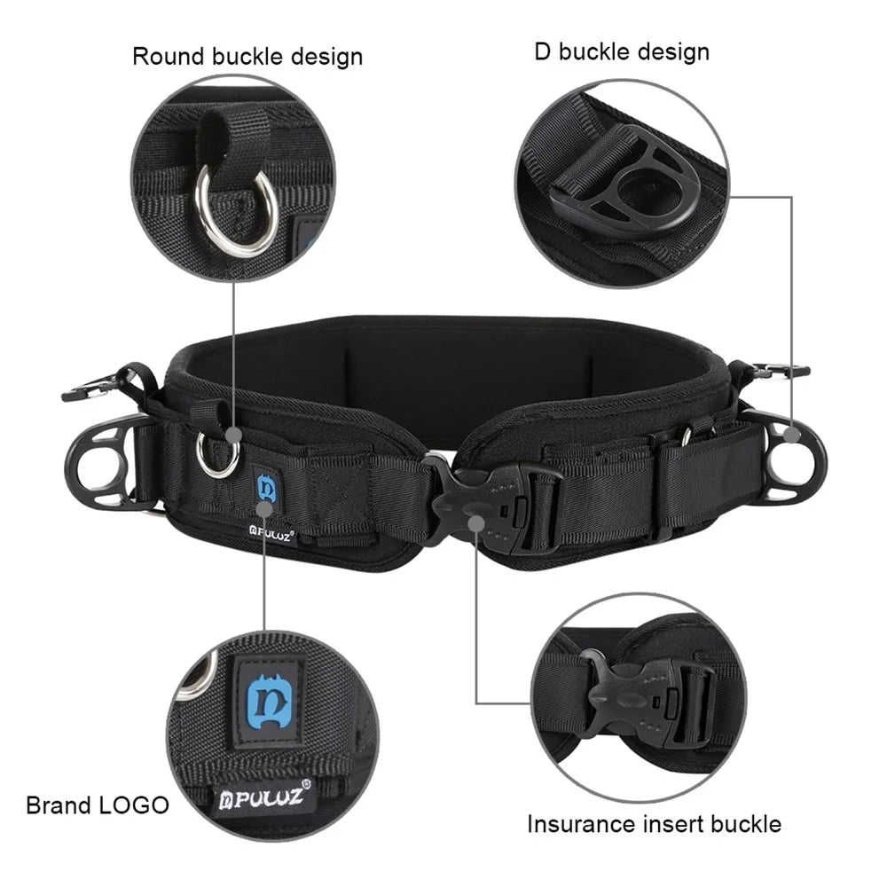 PULUZ PKT3060 2 in 1 Camera Straps Kit PU234 Waist Belt + PU6002 Double Shoulder Strap for SLR / DSLR Cameras - 3