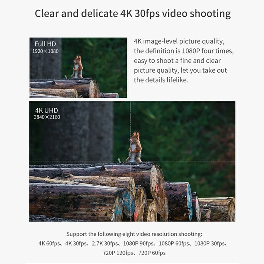 ORDRO AZ30 3.0 Inch IPS Touch Screen Night Vision Digital Camcorder 4K UHD EIS Anti Shake Video Camera - 4