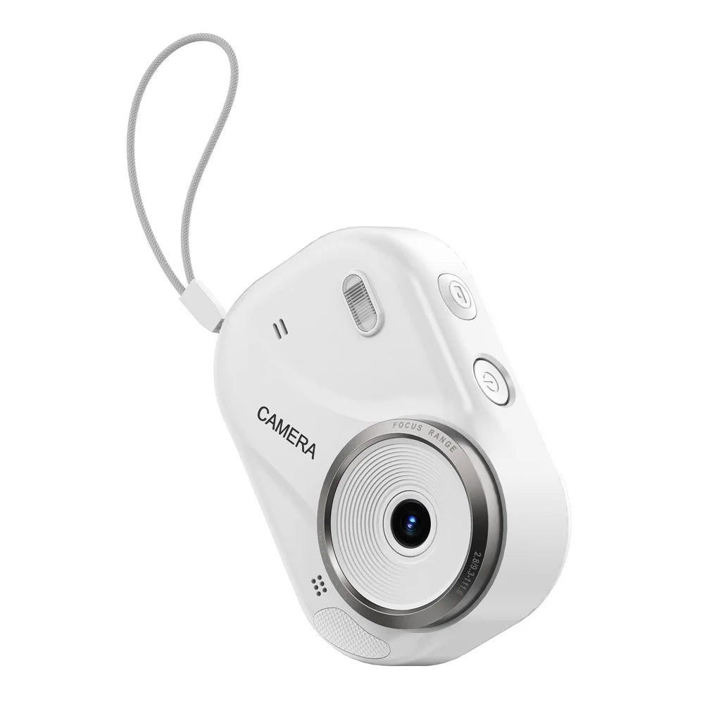 X1000 2.4 Inch Screen Mini Digital Camera for Beginner HD Video Recording CCD Support WiFi Transfer, with 32GB Card + Card Reader - White - 2