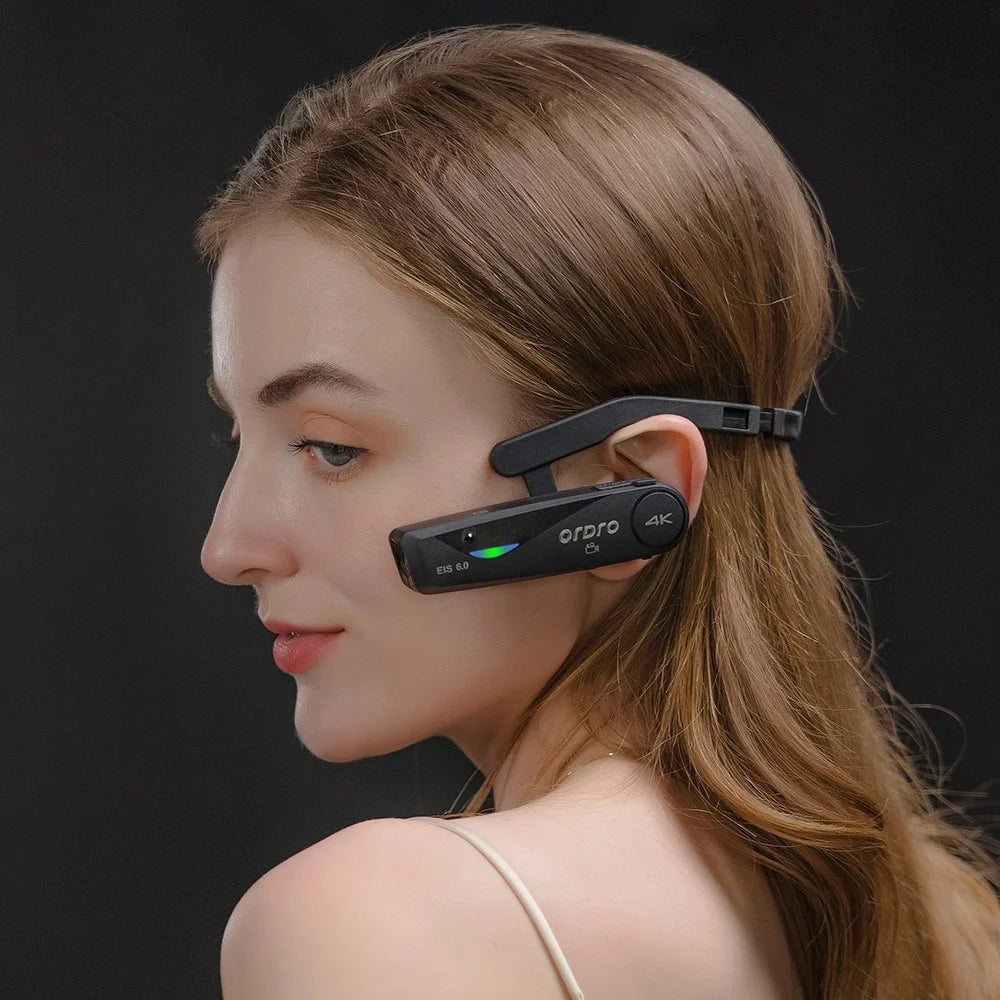 ORDRO EP6PLUS 4K 30FPS Wearable Video Camera Anti-Shake Head Mounted Camcorder - 2