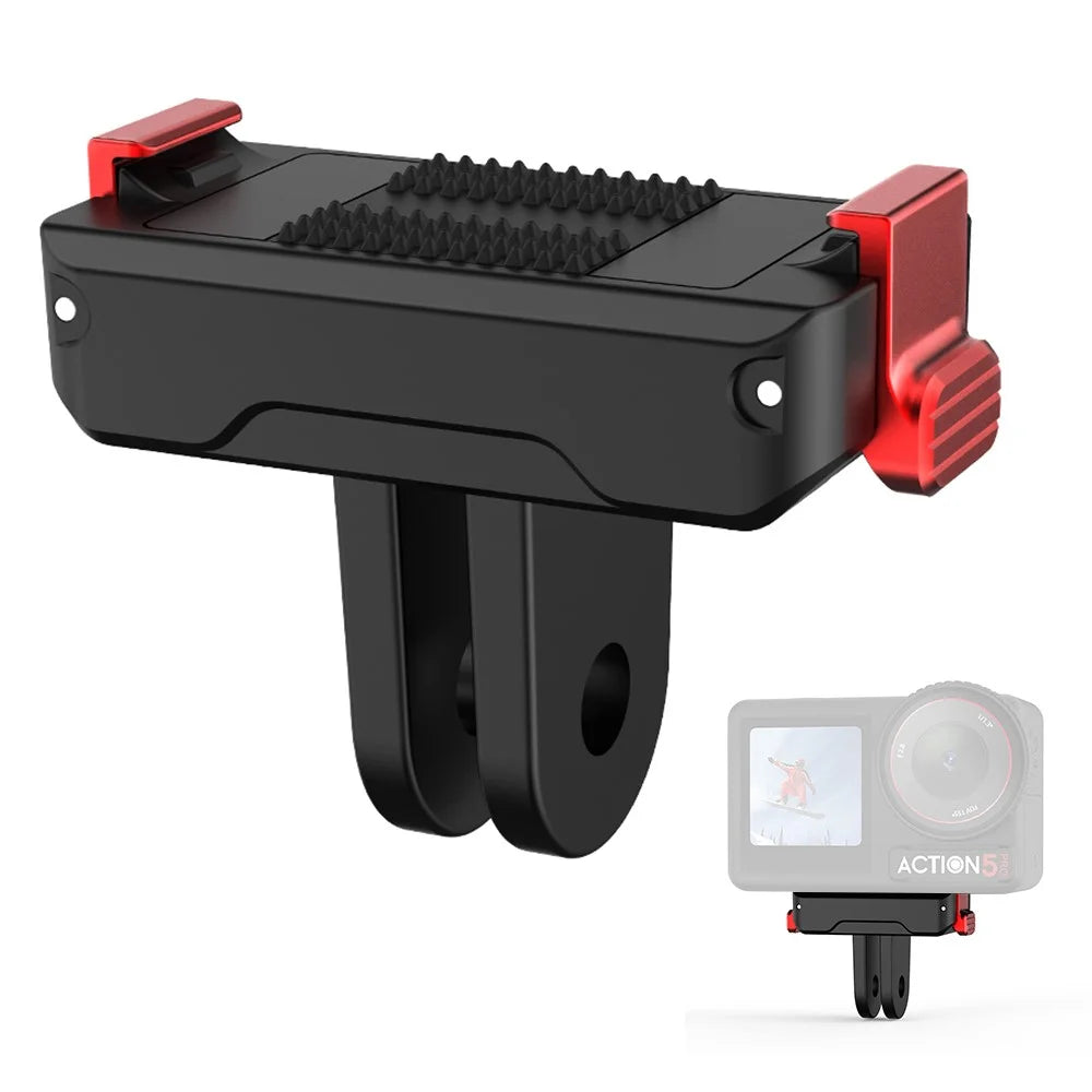 FLYMILE For DJI Osmo Action 5 Pro / 4 / 3 Magnetic Quick Release Base Mount Expansion Adapter - 1