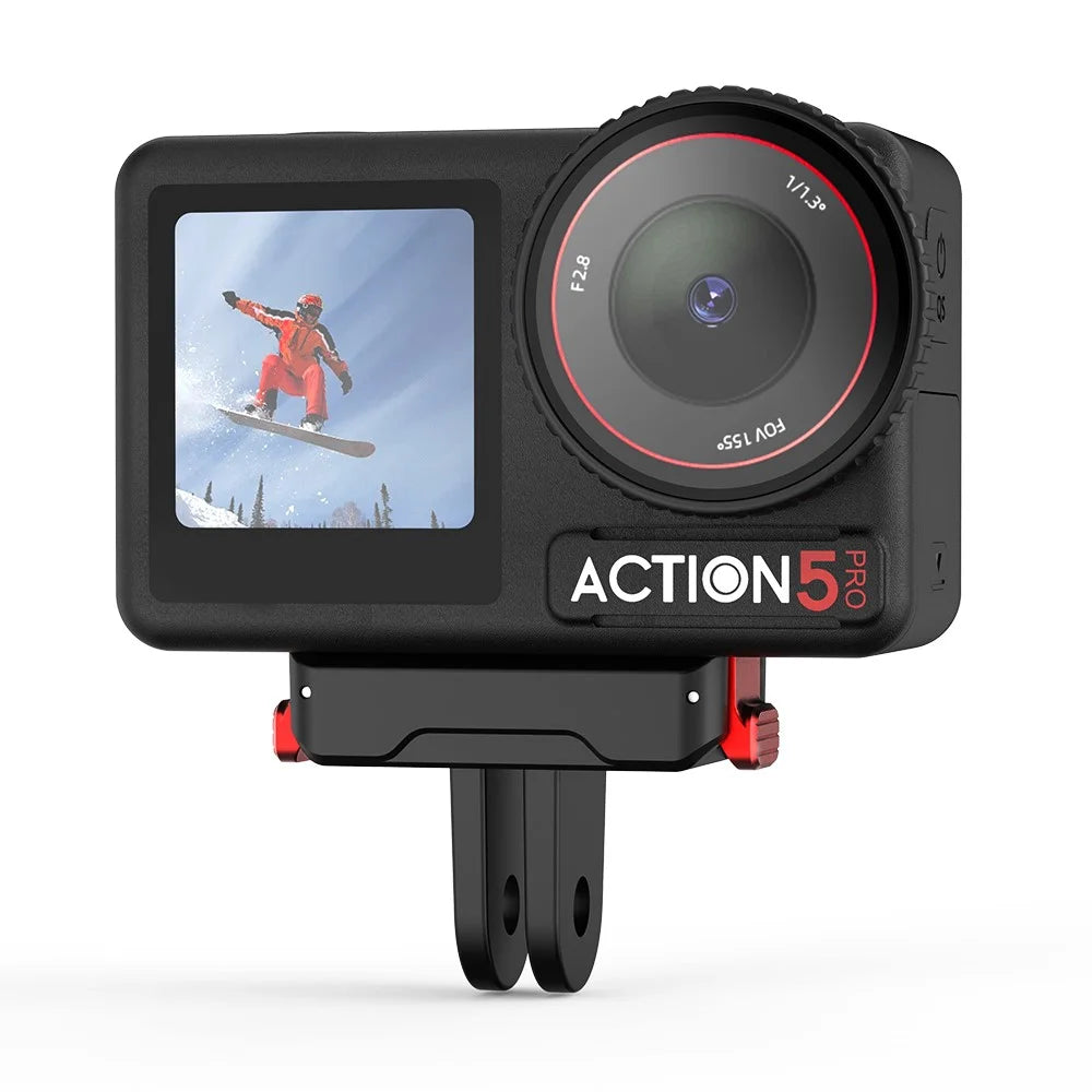 FLYMILE For DJI Osmo Action 5 Pro / 4 / 3 Magnetic Quick Release Base Mount Expansion Adapter - 4
