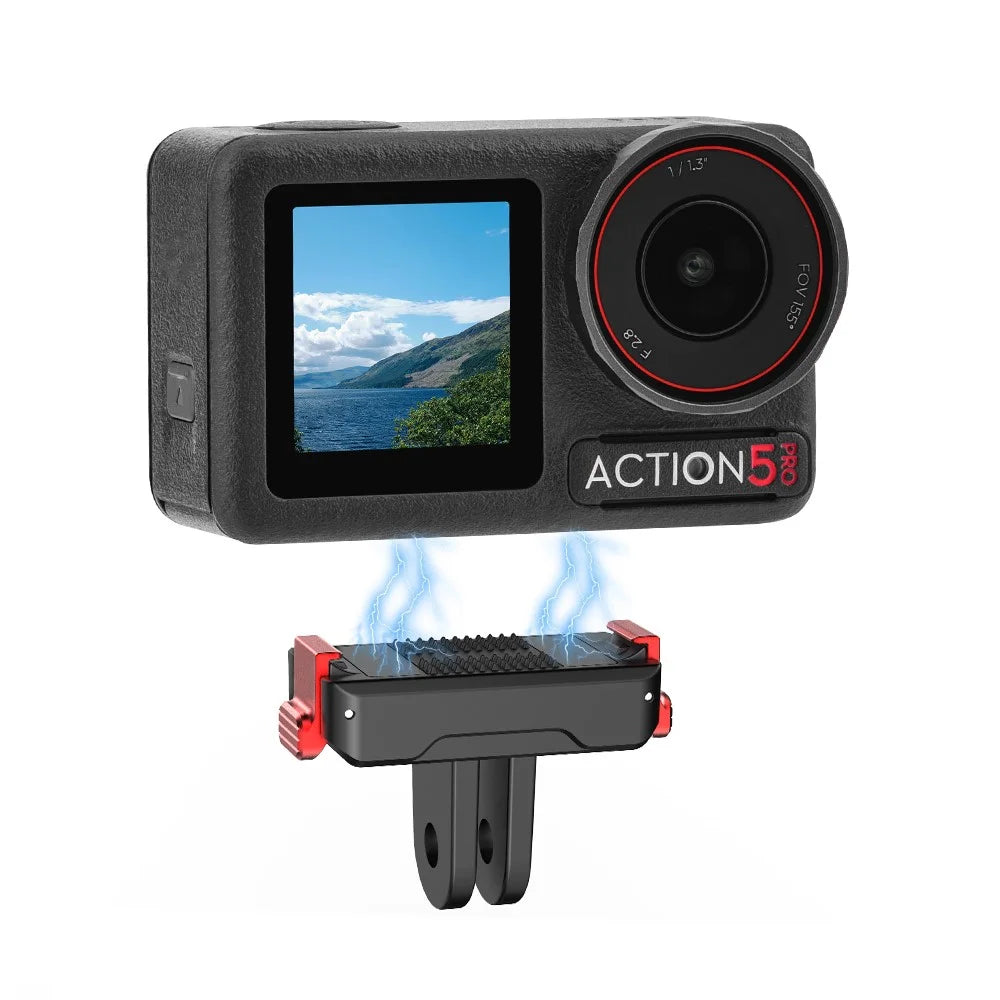 FLYMILE For DJI Osmo Action 5 Pro / 4 / 3 Magnetic Quick Release Base Mount Expansion Adapter - 5