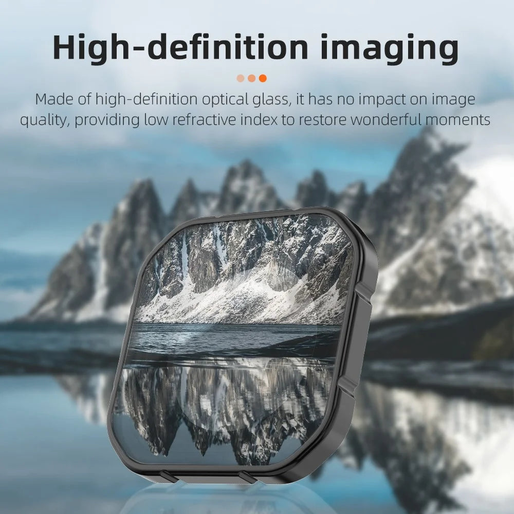 FLYMILE 4Pcs Filter Set for Insta360 Ace Pro 2 ND8 / 16 / 32 / 64 Optical Glass Filters - 5