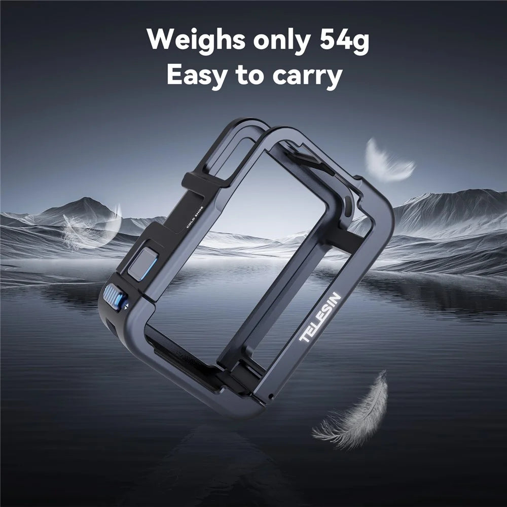 TELESIN S6-FMS-13-TDJ Metal Cage for DJI Osmo Action 5 Pro / 4 / 3 Aluminum Alloy Frame Sports Camera Protective Housing - 7