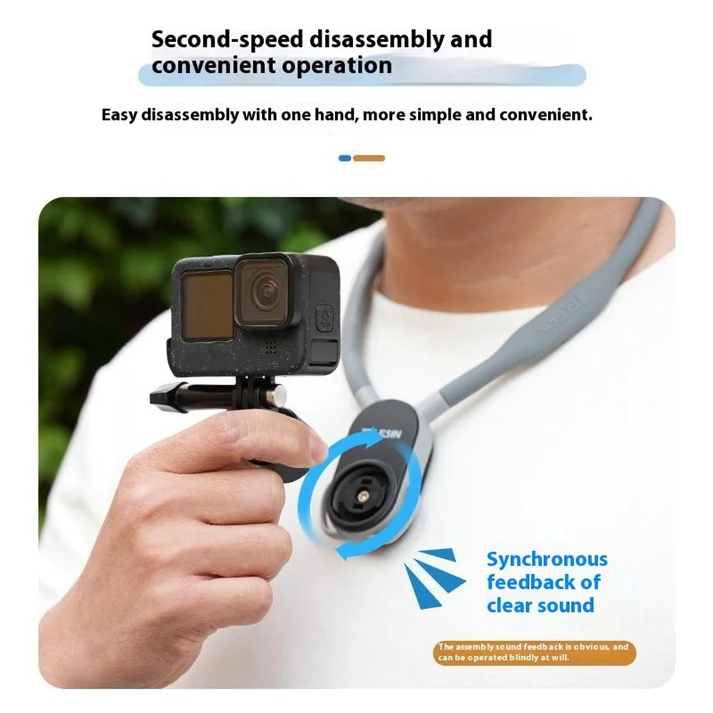 TELESIN 2.0 MAX S2-HNB-004 Quick Release U-Shaped Neck Strap Camera Phone Hanging Neck Holder - 6
