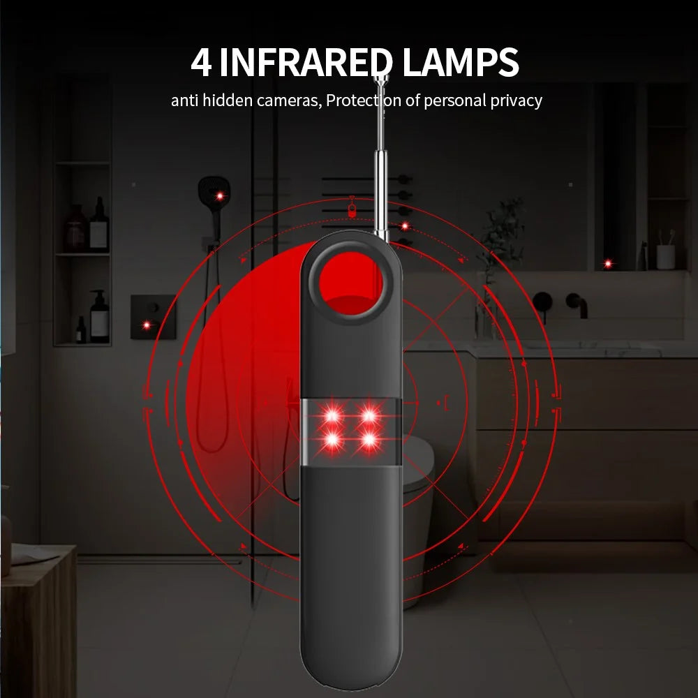 T06 Hidden Camera Detector IR Wireless Scanner for Hotels Anti Spy Device Multifunctional Detector GPS WiFi Finder - 7