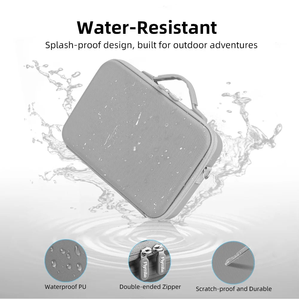FLYMILE For Insta360 X5 Portable Storage Bag Shockproof Waterproof Carry Case with Mesh Pockets - 4