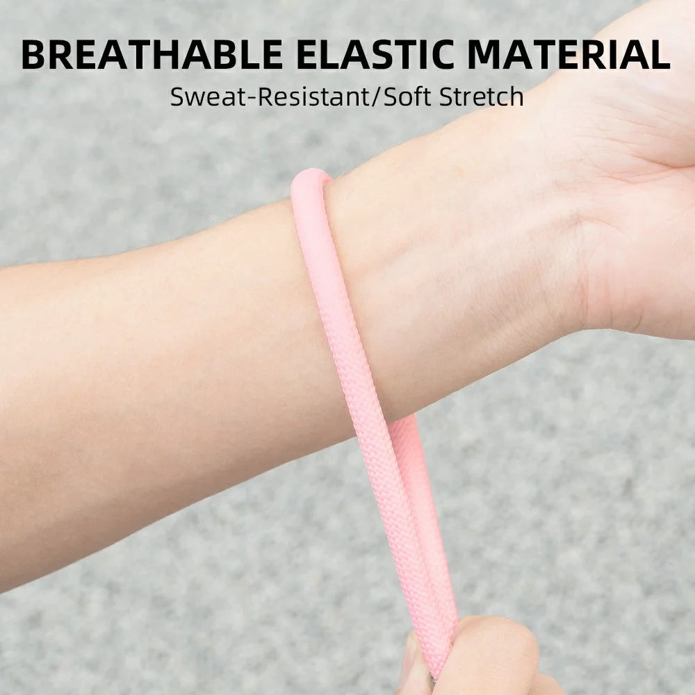FLYMILE for Action Camera Wrist Strap Universal Fit Adjustable Polyester Strap Breathable Secure Shooting - Black - 5