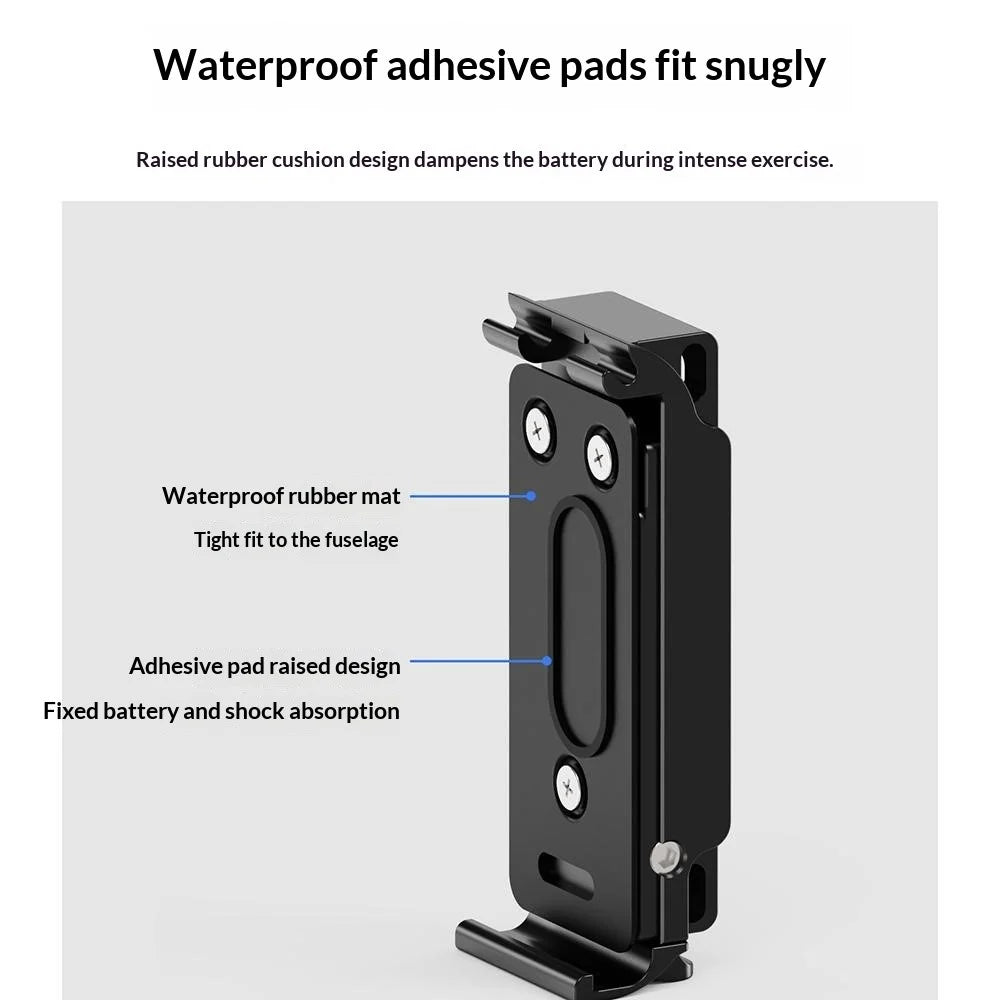 BGNING For GoPro Hero 13 / 12 / 11 / 10 Sports Camera Vertical Shooting Magnetic Battery Cover - Black - 4