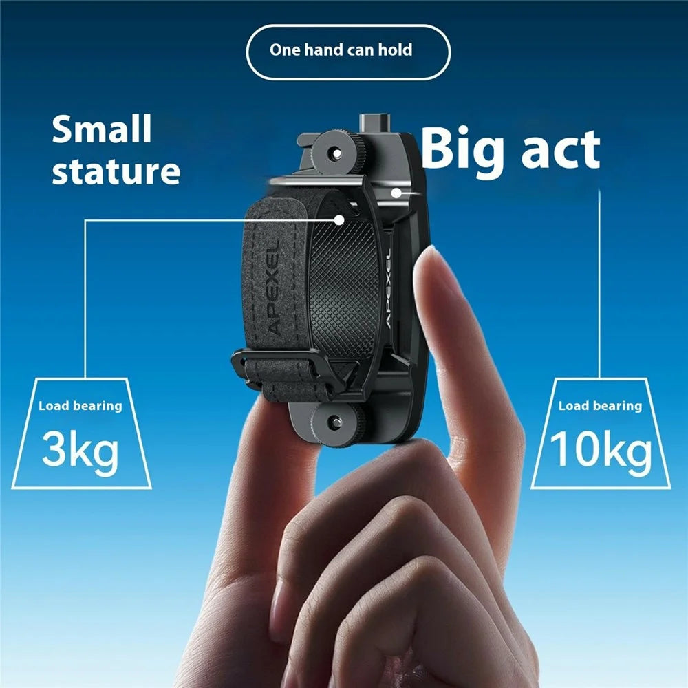 APEXEL APL-F007 Quick Release Plate Backpack Clip Binocular Mount Tripod Adapter Set for DSLR Camera / Telescope - 3