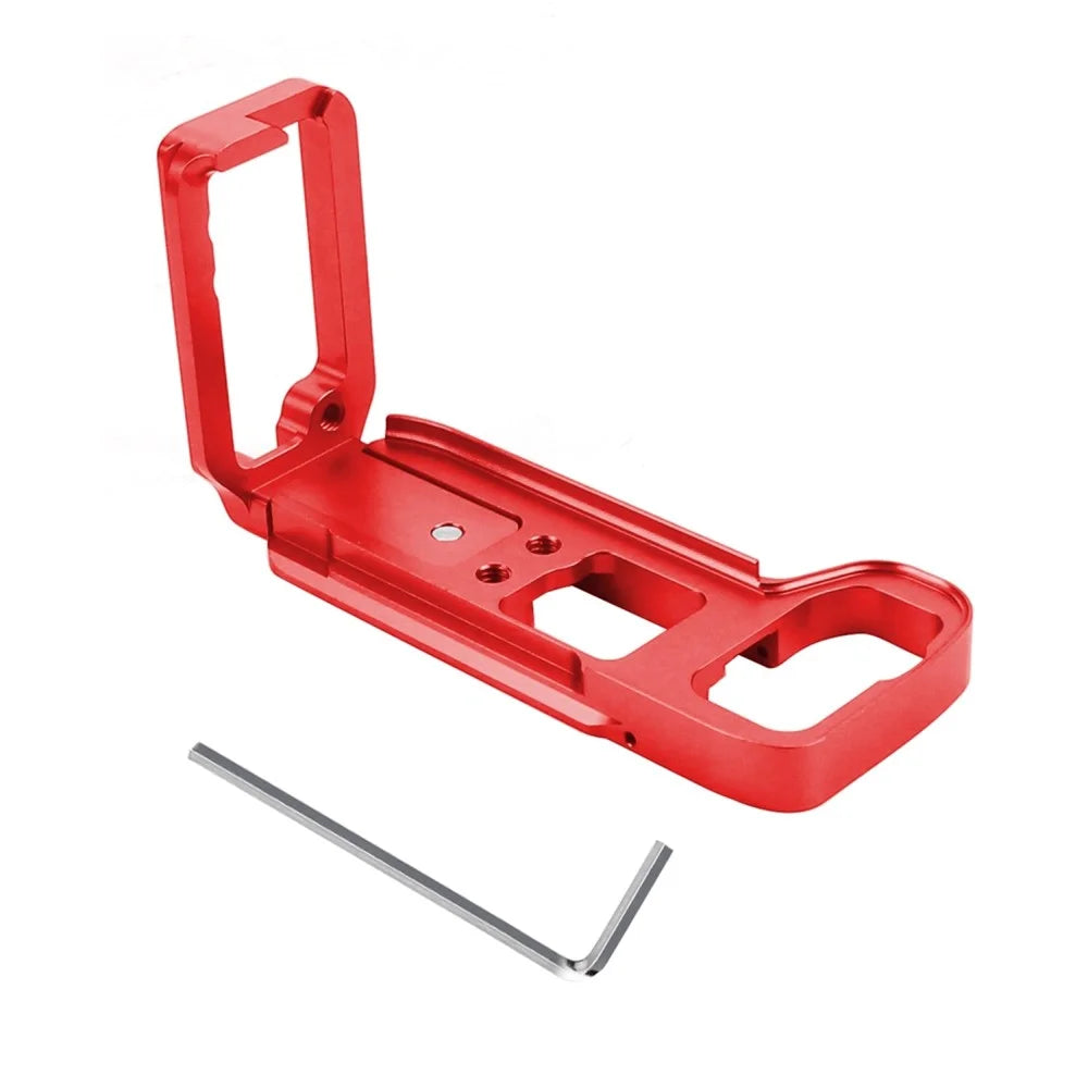 PULUZ PU3541 L-Shaped Quick Release Plate for Sony A9 / A7 III / A7R III Aluminum Alloy Shooting Bracket - Red - 7