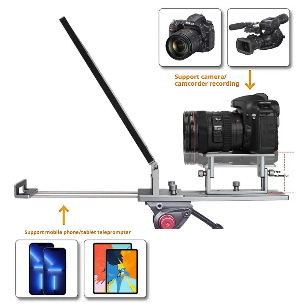 FEELWORLD TP16 11 Inch Camera Teleprompter Portable Folding Prompter / Video Recording Screen for DSLR / Smartphone / Live Streaming - 6