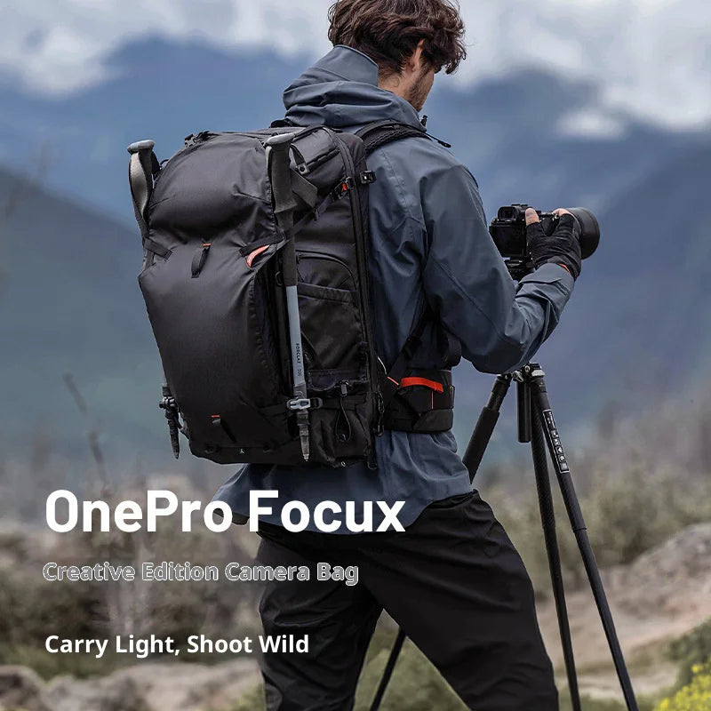 PGYTECH OnePro Focux DSLR Camera Photography Backpack 25L Travel Bag with External Compartment for Outdoor Hiking - Deep Space Black - 2