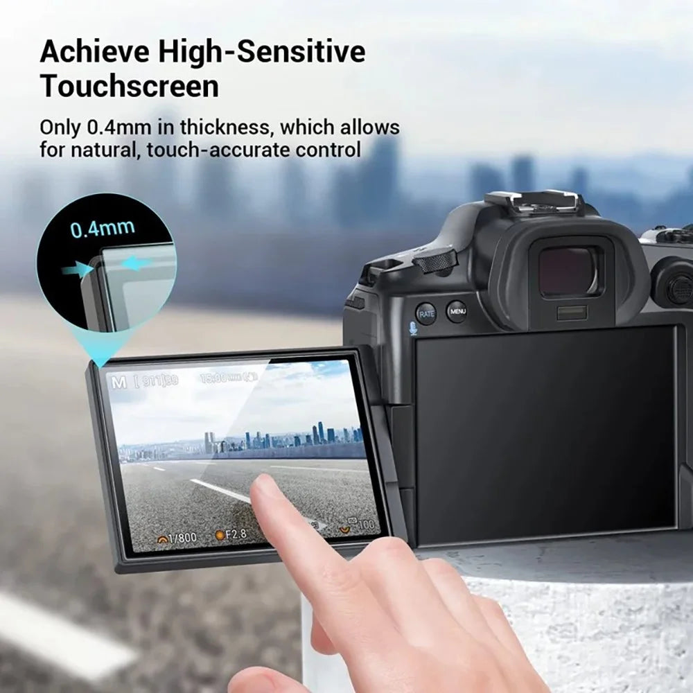 2Pcs for Canon EOS R8 Camera Screen Protector 9H Tempered Glass Anti-Scratch HD Camera Film - Transparent - 4