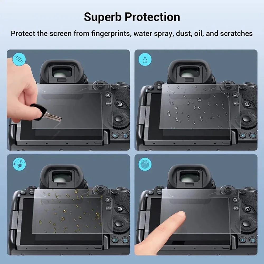 2Pcs for Canon EOS R8 Camera Screen Protector 9H Tempered Glass Anti-Scratch HD Camera Film - Transparent - 6