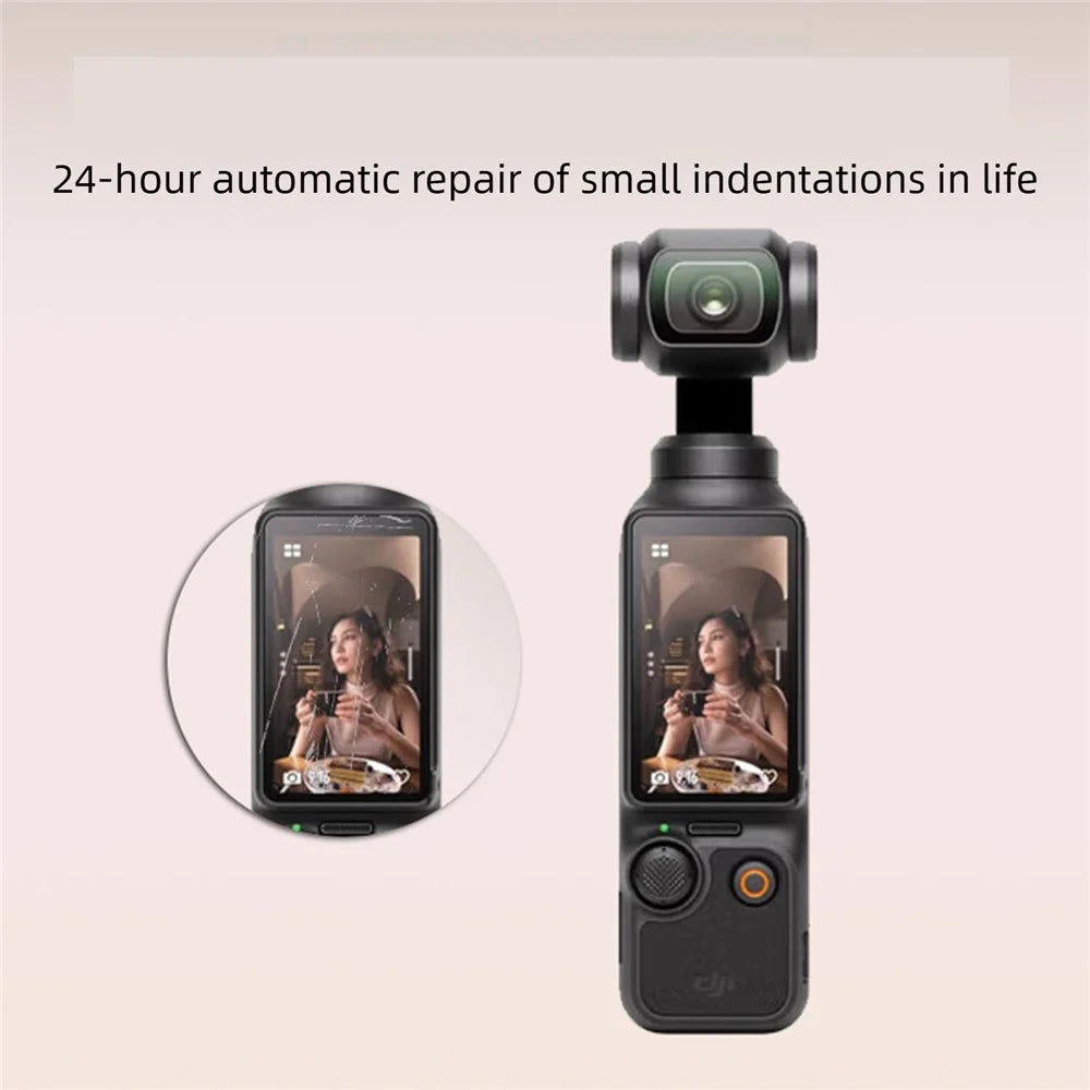 5 Sets For DJI Osmo Pocket 4 Hydrogel Film High Definition Soft PET Screen Protector Camera Screen + Lens Film - Transparent - 4