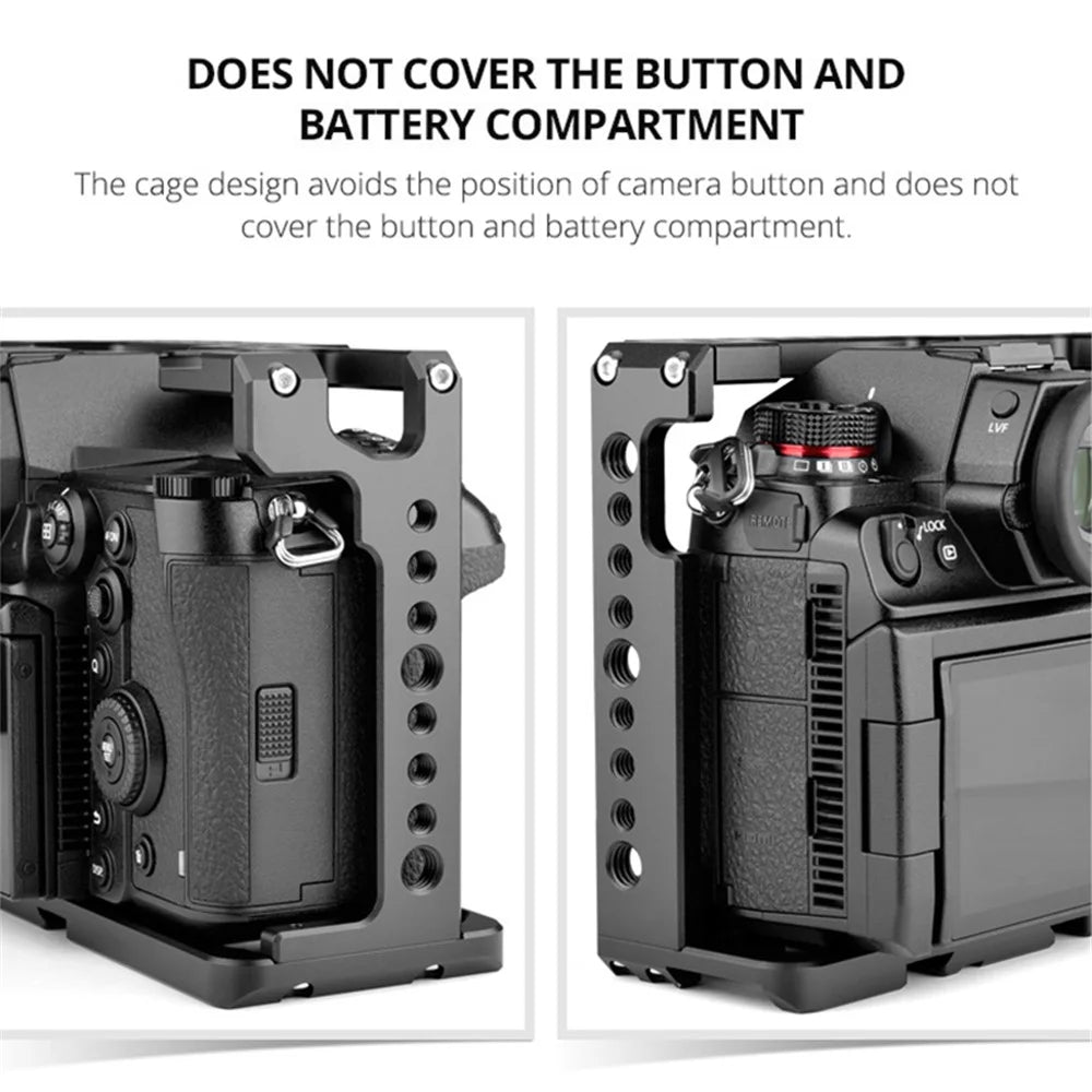 YELANGU C18-A For Panasonic S1 / S1H / S1R Camera Cage CNC Aluminum Alloy Camera Protective Frame - 7