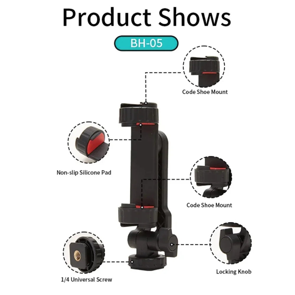 JMARY BH-05 Camera Smartphone Clamp Bracket 360-Degree Rotating Mount Holder - 4