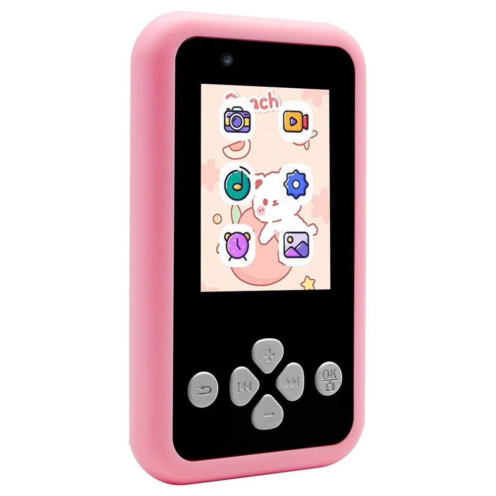 KDC-0027A 2.4 inch Screen Kid's Phone Toy Digital Camera Children Educational Toy (32G TF Card+Card Reader) - Pink - 1