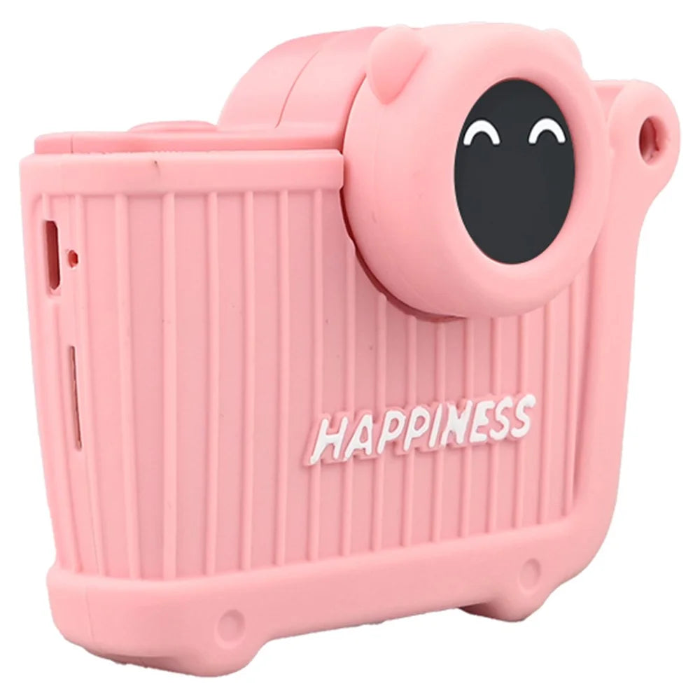KDC-0026A 2.0 inch Screen Kids Camera Toy HD Dual Lens Camera Video Recorder, 32G TF Card+Card Reader - Pink - 1