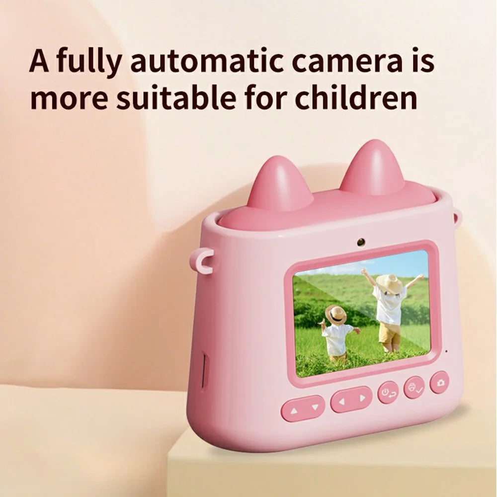 K2 2.4 Inch HD Dual Camera Kids Digital Camera Instant Print Photo / Video Recorder - White - 4