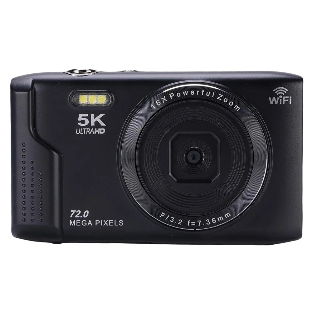 S95 Pro 5K Digital Camera 16x Zoom WiFi 72MP 2.8 Inch LCD Screen Vlogging Photography Camera - Black - 1