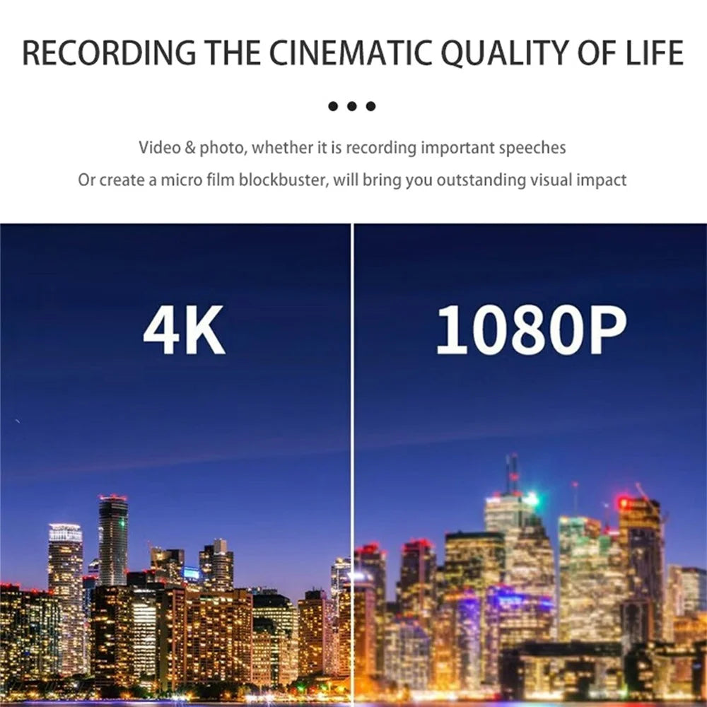 M3 Digital Camera 2.8 Inch HD Flip Screen Auto Focus 16x Digital Zoom 4K Video Recorder, with 32GB Card + Card Reader - Silver - 5