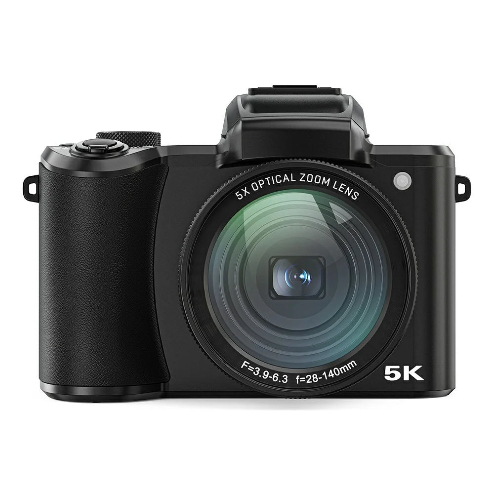 DC206X 5X Optical Zoom Autofocus Digital Camera Dual Lens 5K Camcorder with 32GB Card - 4