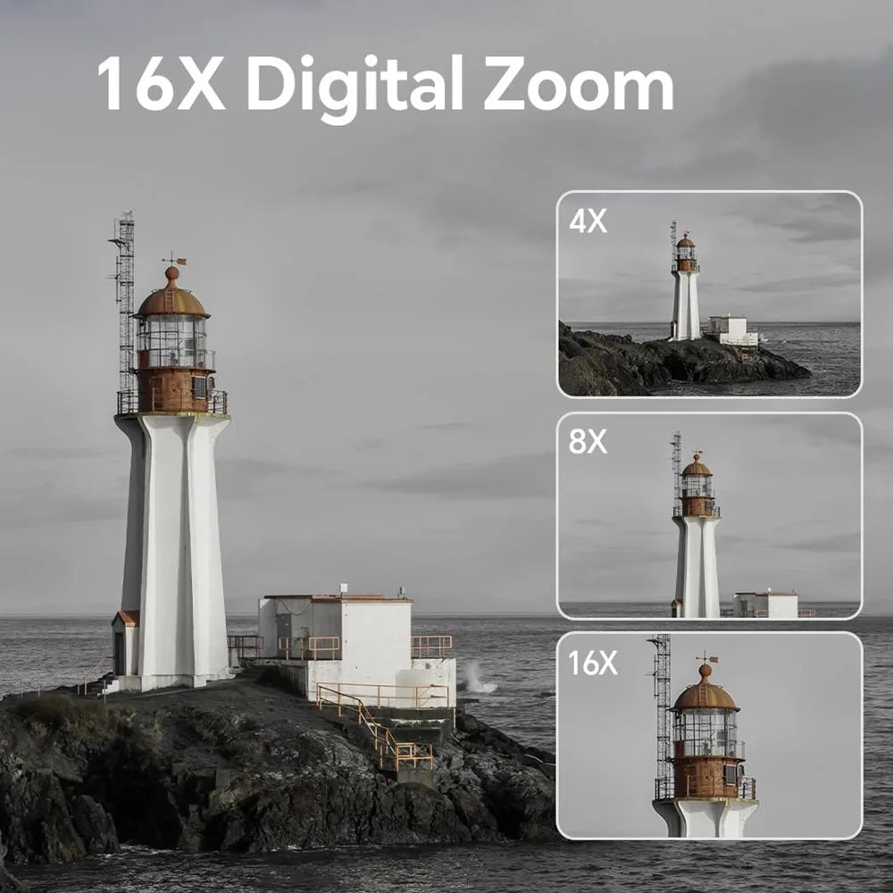 DC226 8K Digital Camera 48MP Sensor Entry-Level for Students Selfie Camera with 32GB Memory Card / 2 Batteries - EU Plug - 6