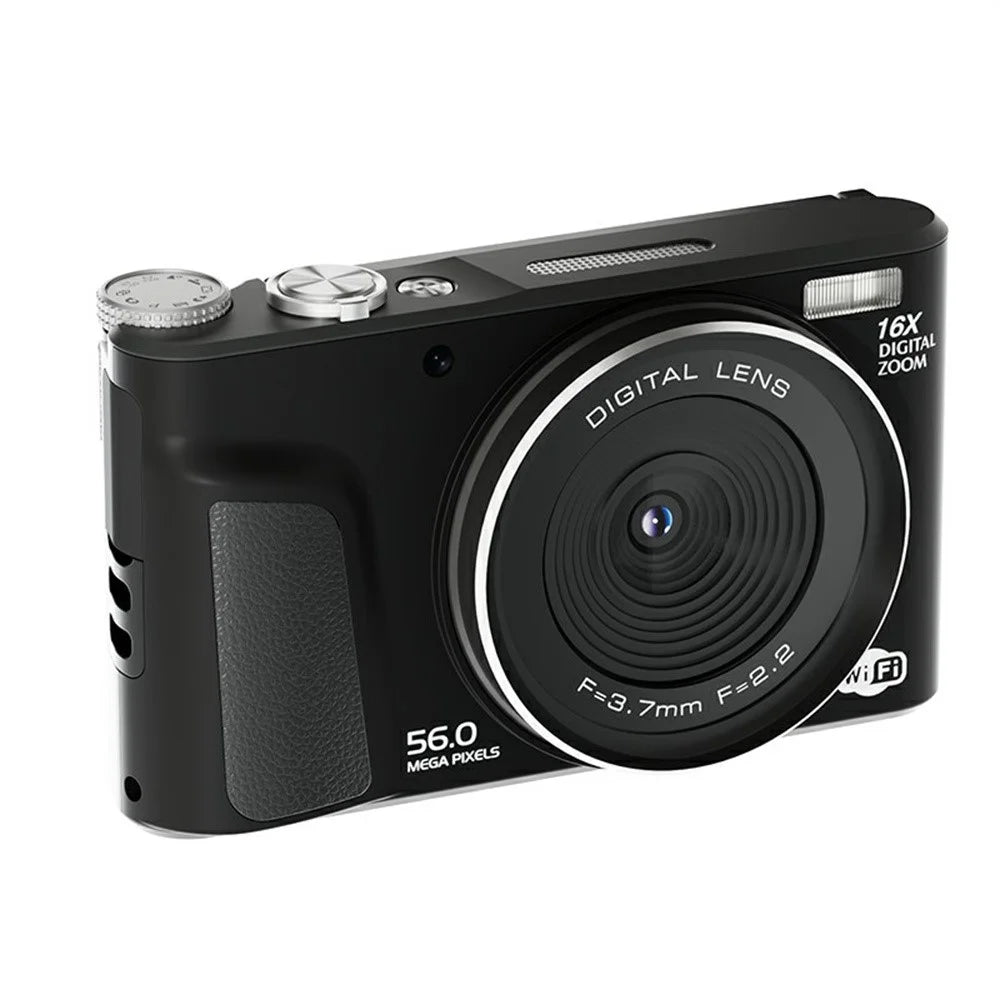 D01 2.8 Inch Flip Screen Portable Digital Camera 16X Zoom HD Photo Video CCD Support WiFi Transfer - Black - 2