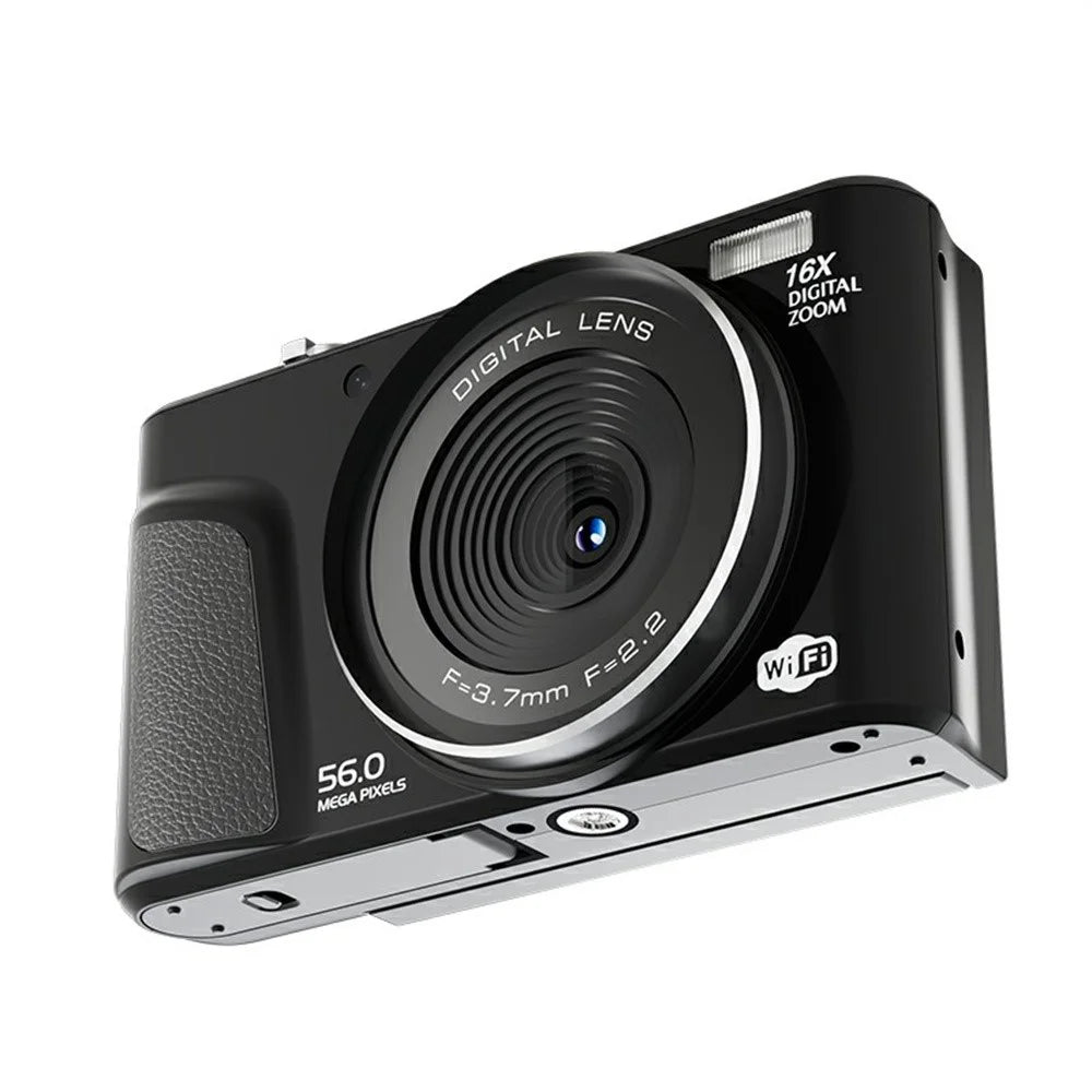 D01 2.8 Inch Flip Screen Portable Digital Camera 16X Zoom HD Photo Video CCD Support WiFi Transfer - Black - 3