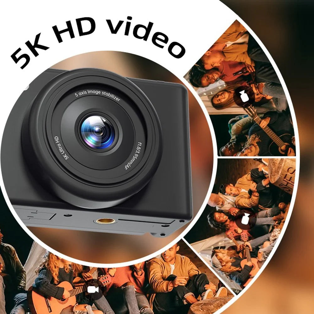 FC003 2.8 Inch IPS Digital Camera 1200W HD CCD Camera with WiFi 18X Zoom for Photography / Videography - Black - 3
