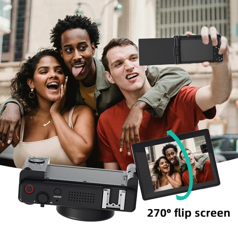 FC003 2.8 Inch IPS Digital Camera 1200W HD CCD Camera with WiFi 18X Zoom for Photography / Videography - Black - 7