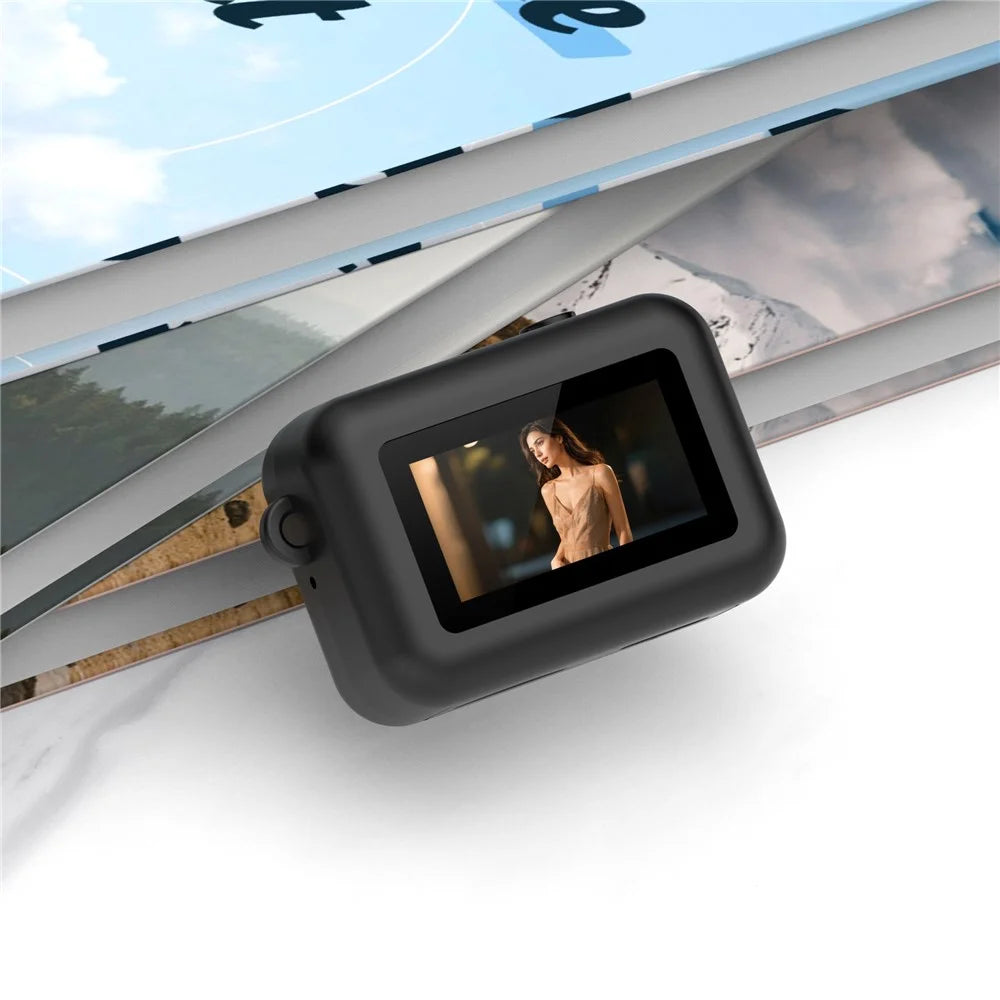 AC06 Mini Digital Camera 0.96 Inch HD Screen 1080P Thumb Camera Video Recorder CCD - Black - 3