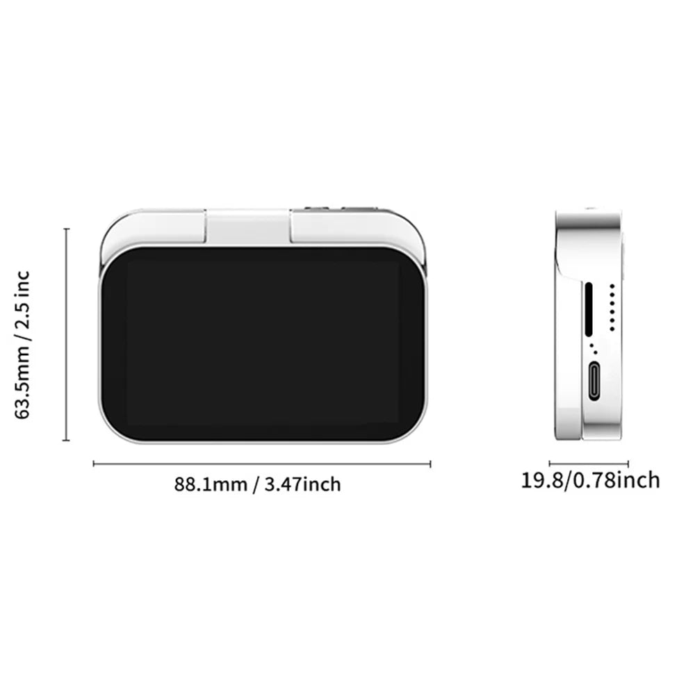 D28S 64MP 4K Digital Camera Dual Lens 3 Inch Flip Touch Screen CCD Camera with Beauty Filters (without TF Card) - Black - 2