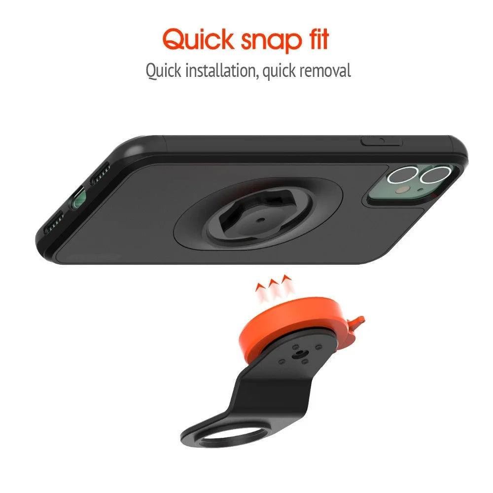 Mountain Bike Bicycle Handlebar Phone Bracket with Shockproof Phone Shell for iPhone 8/7 4.7 inch - 7