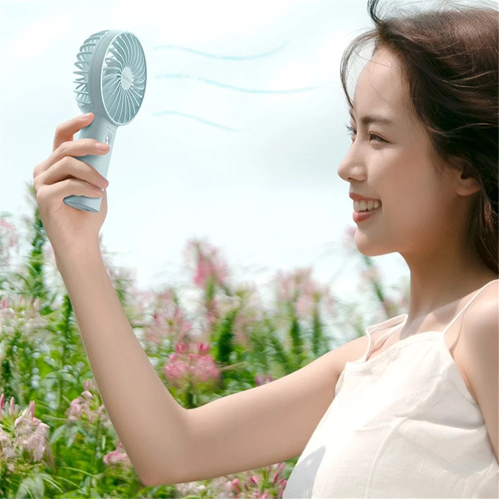 YOOBAO Y-F3 5000mAh Mini Handheld Fan 3 Speeds Adjustable Summer Fan - White - 3