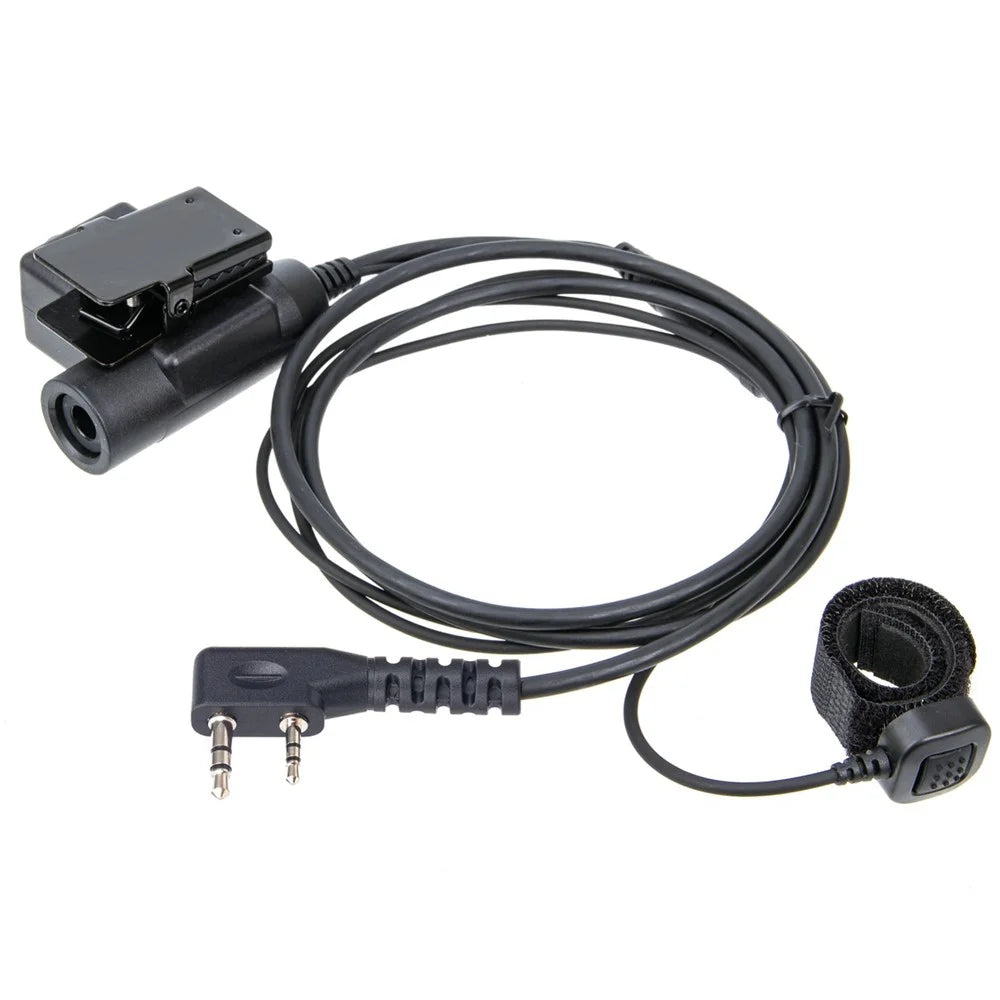 For HYT / Kenwood / Baofeng UV-5R Radio Walkie Talkie High Strength U94 PTT Finger Microphone Adapter - 1