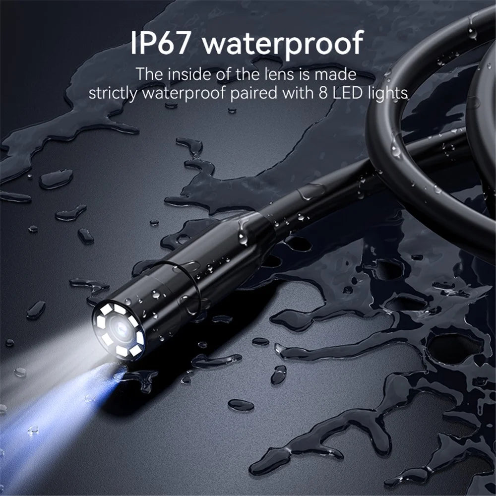 C43 5m Wire 8mm Single Lens Inspection Borescope 1080P Camera Endoscope with 4.3 inch Screen - 7