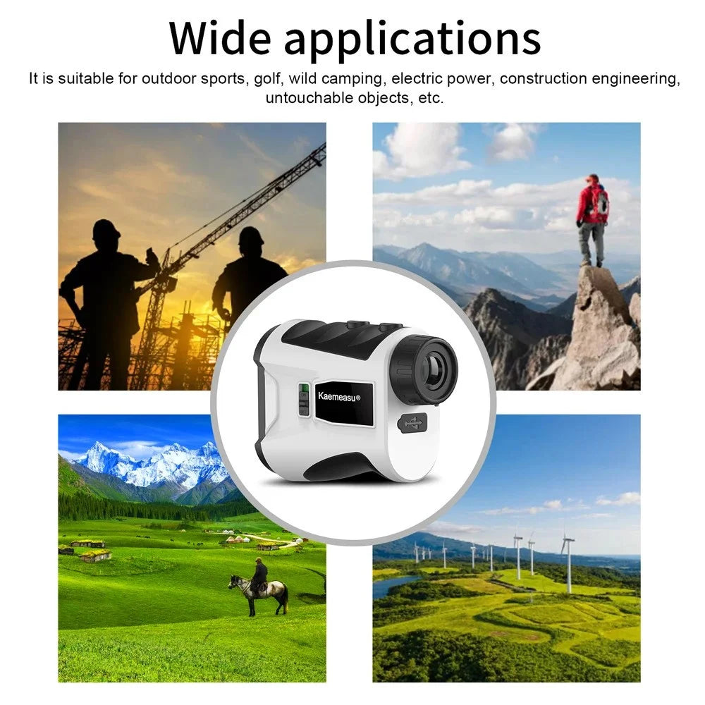 KAEMEASU KM-G450H Golfing Range Finder 5-450m Laser Rangefinder - White - 4